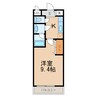 ティエラ ハウス 西小二里 1Kの間取り