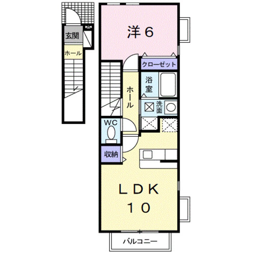 間取図 南海本線/和歌山市駅 バス19分秋葉山下車:停歩7分 2階 築17年