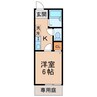 TJ御坊 1Kの間取り
