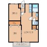 ダイトウタウン 2LDKの間取り