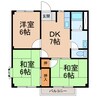 ＭハイツⅠ 3DKの間取り