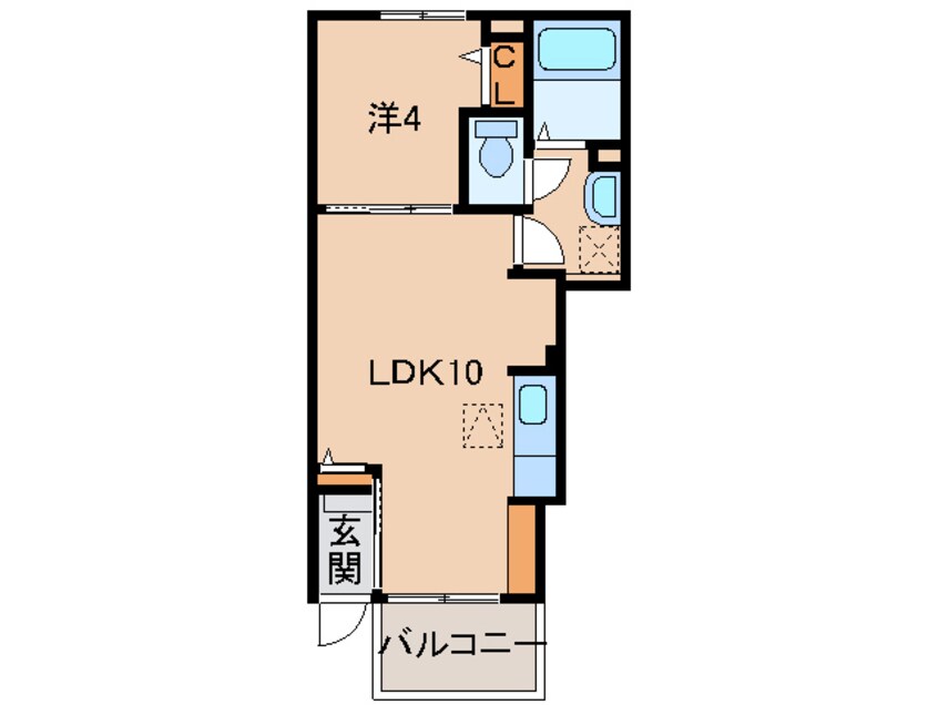 間取図 きのくに線・紀勢本線/海南駅 徒歩11分 1階 築10年