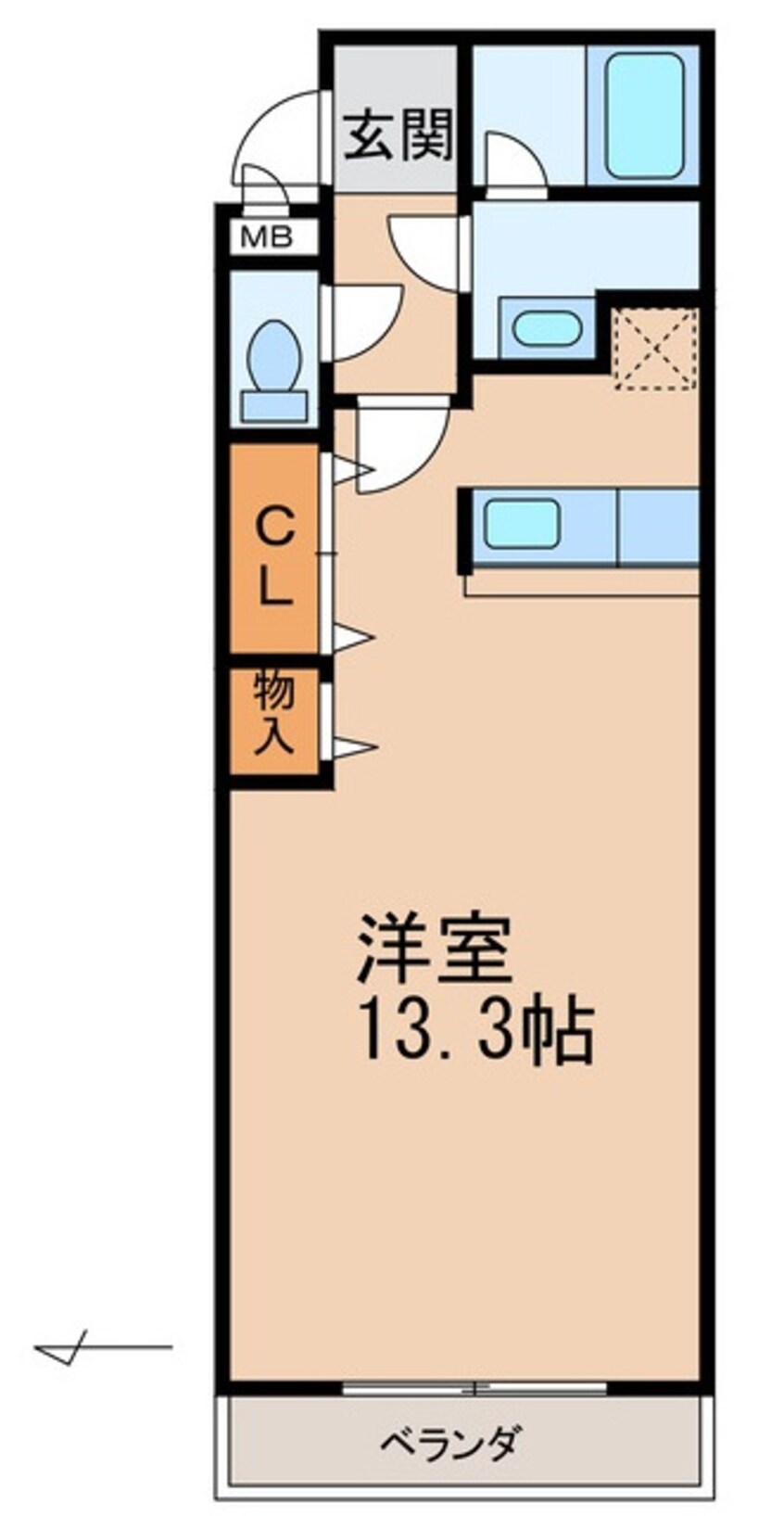 間取図 レジデンス四ヶ郷