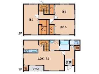 間取図 プレゾン塩屋 Ａ棟・Ｂ棟