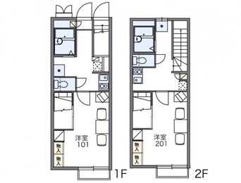 間取図 レオパレス中浜２番館