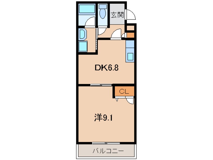 間取図 きのくに線・紀勢本線/和歌山市駅 バス6分花王橋下車:停歩11分 2階 築16年