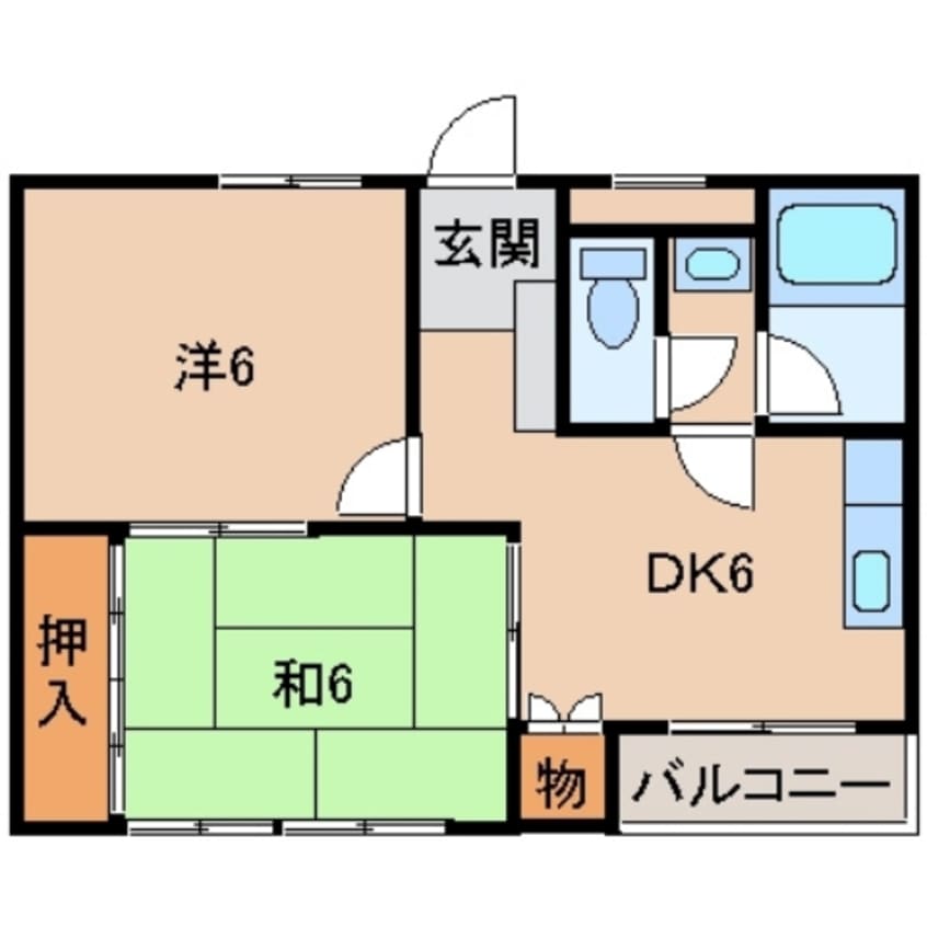 間取図 ドエル紀三井寺