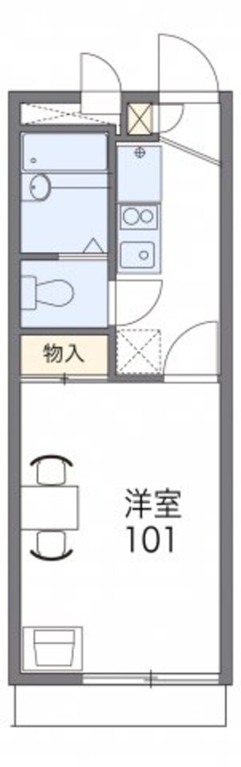 間取図 レオパレス和歌川