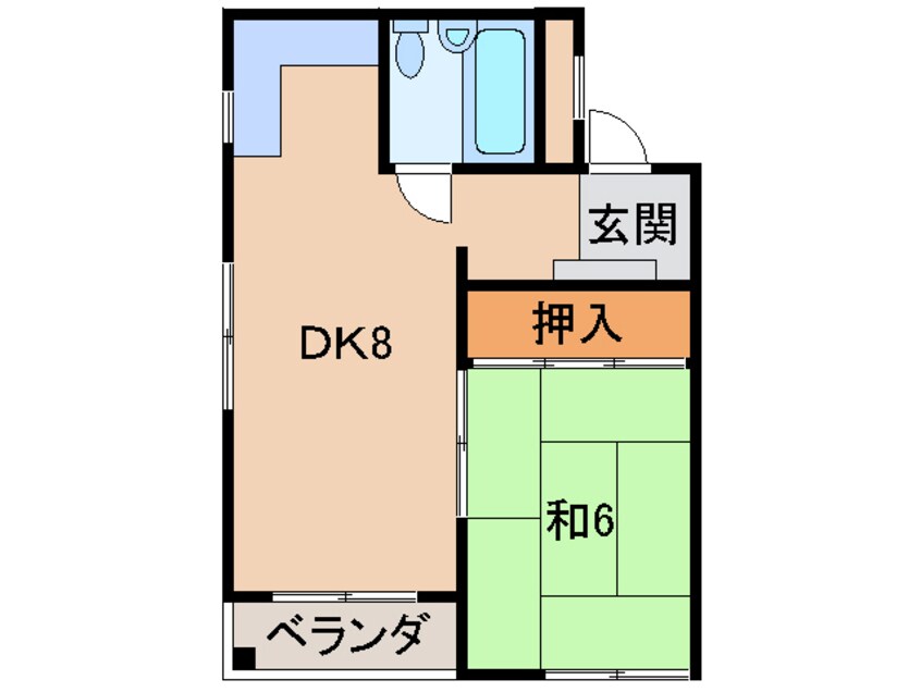 間取図 ドエル紀三井寺