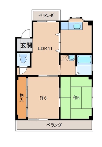 間取図 コーポエレガント