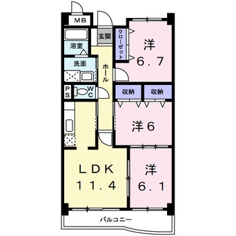 間取図 グラース アンジュⅠ