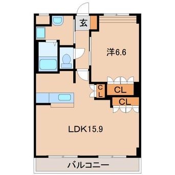 間取図 プランドール　Ｍ＆Ｎ