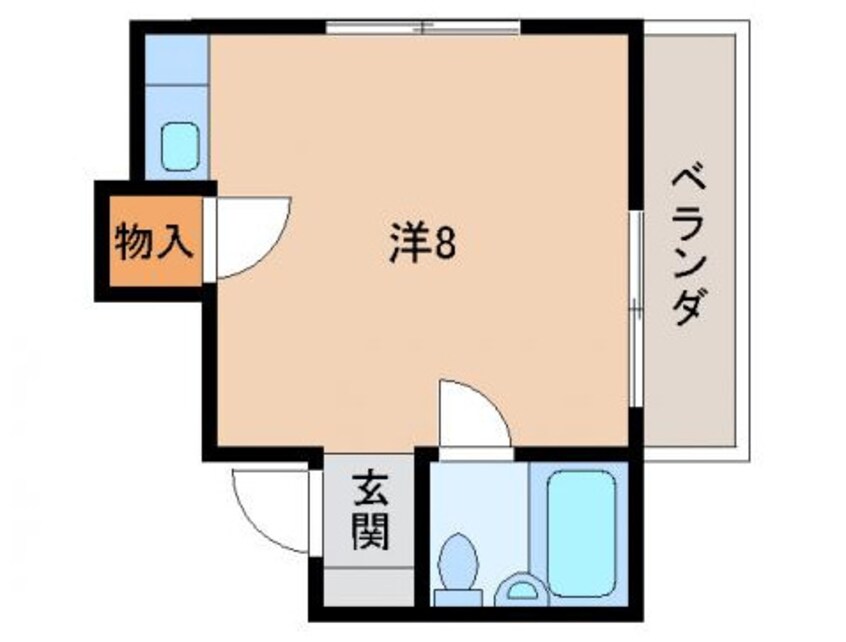間取図 コーポホワイト旭橋