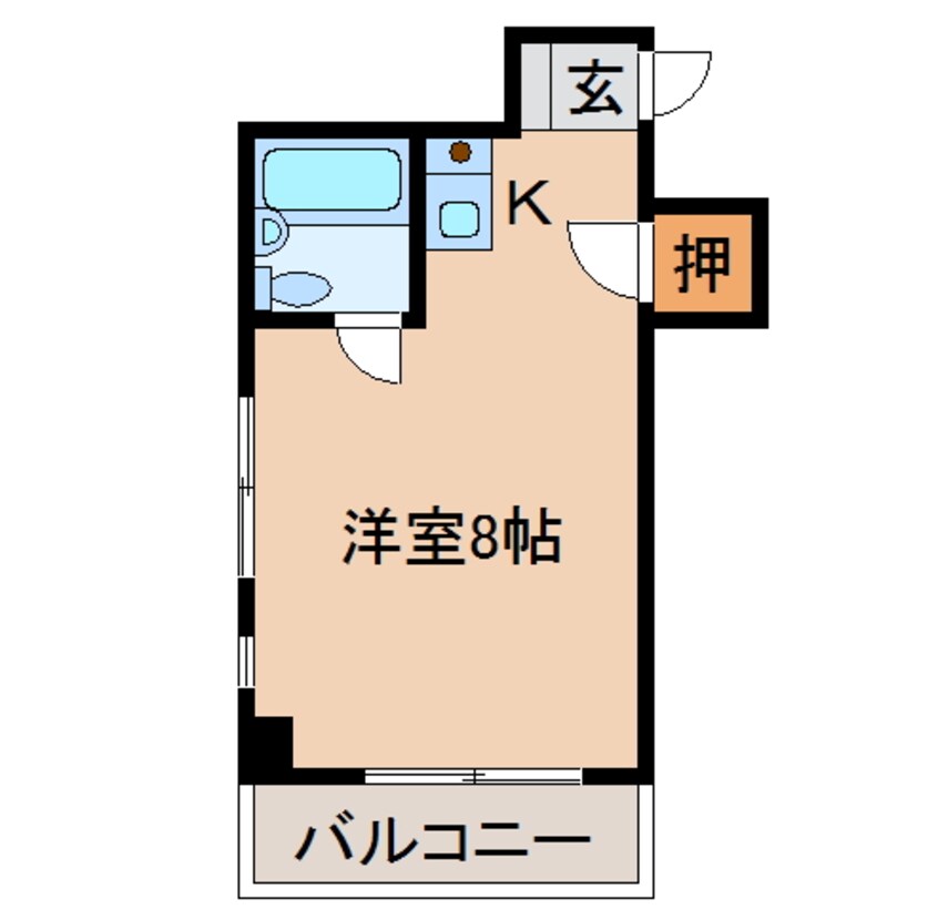 間取図 コーポホワイト旭橋