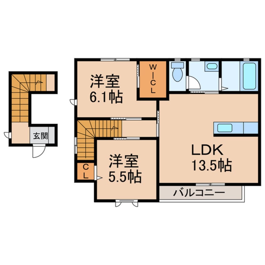 間取図 シャーメゾン木ノ本