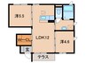 シャーメゾン縁 2LDKの間取り