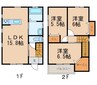 シアラ西高松B 3LDKの間取り