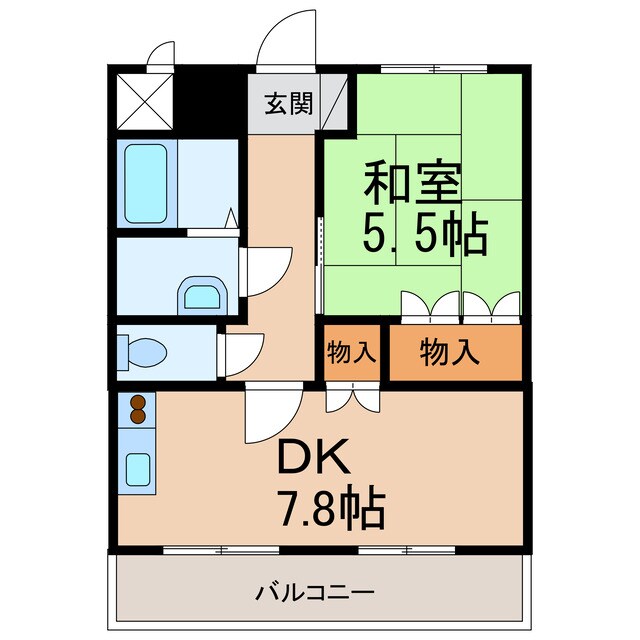 間取り図 きのくに線・紀勢本線/紀三井寺駅 徒歩25分 1階 築18年