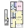 サーレ・内本町 1LDKの間取り
