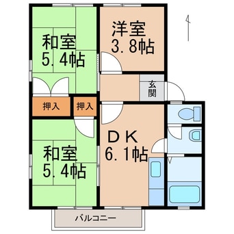 間取図 ディアスくすみ