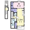 サーレ・学園前Ⅰ 1LDKの間取り