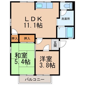 間取図 グリーンハイツしあわせ