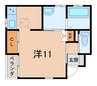 クラウンハイツ名高 1Rの間取り