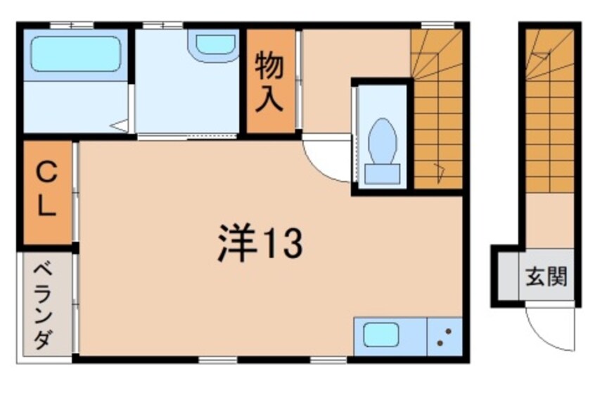 間取図 クラウンハイツ名高