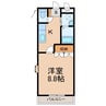 アンジェラ 1Kの間取り
