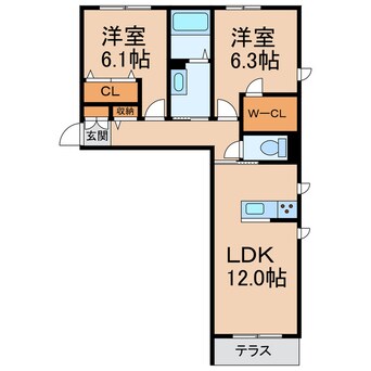 間取図 きのくに線・紀勢本線/箕島駅 徒歩14分 1階 築1年