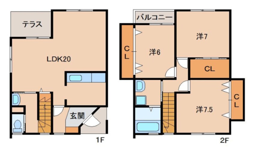 間取図 パティオキューブ名草