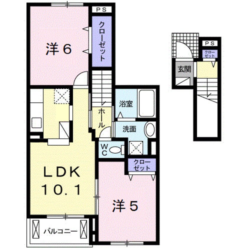 間取図 ヴェルソー有本Ⅰ