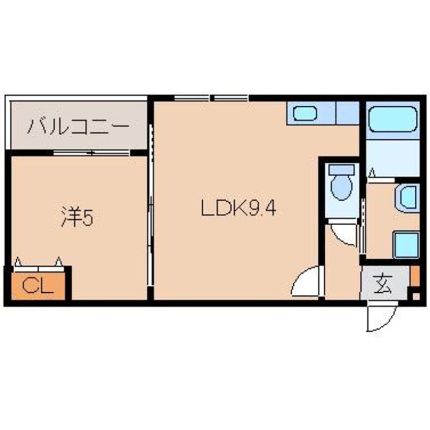 間取図 きのくに線・紀勢本線/宮前駅 徒歩29分 1階 築9年