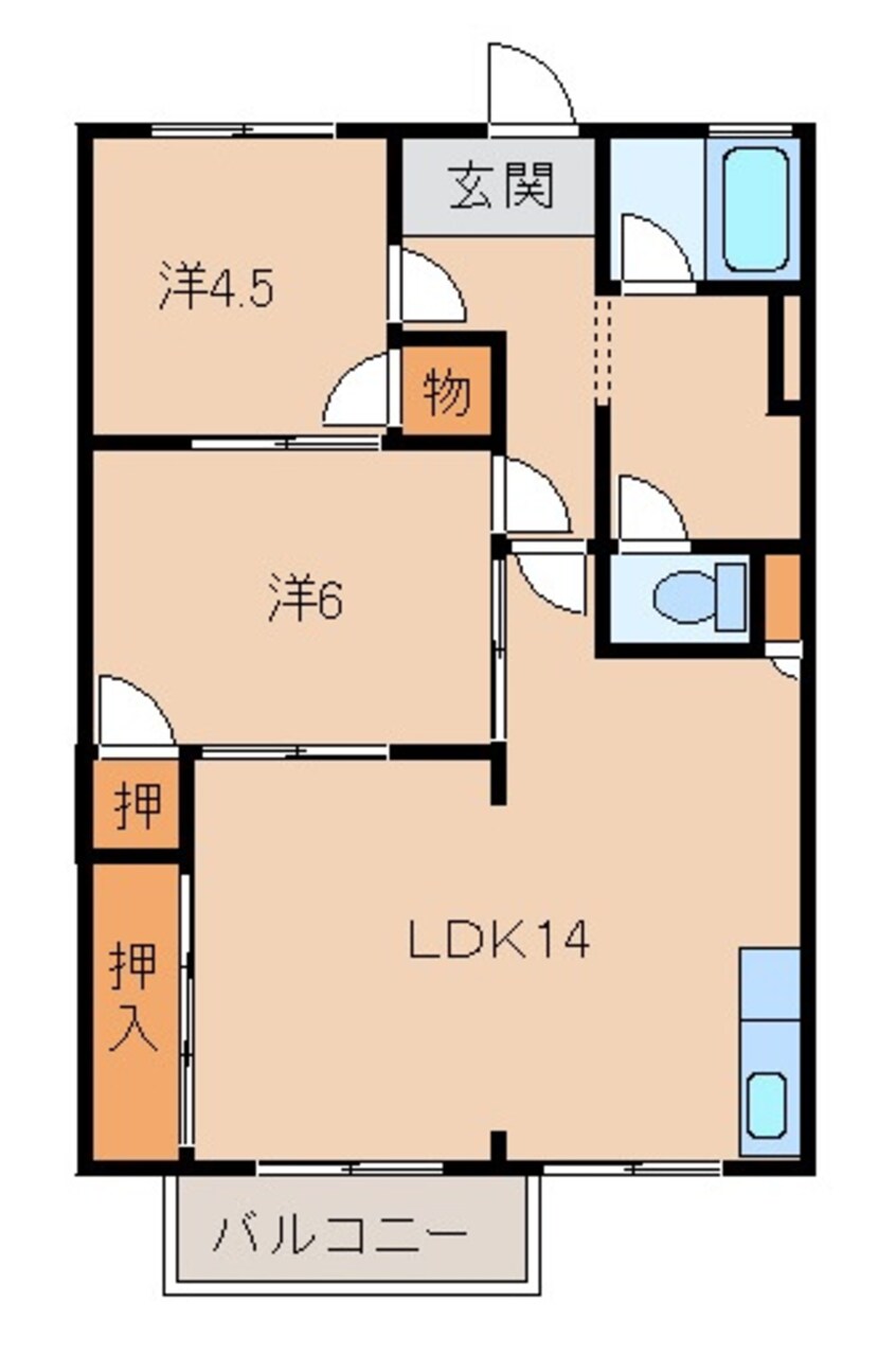 間取図 ハイツクシモト