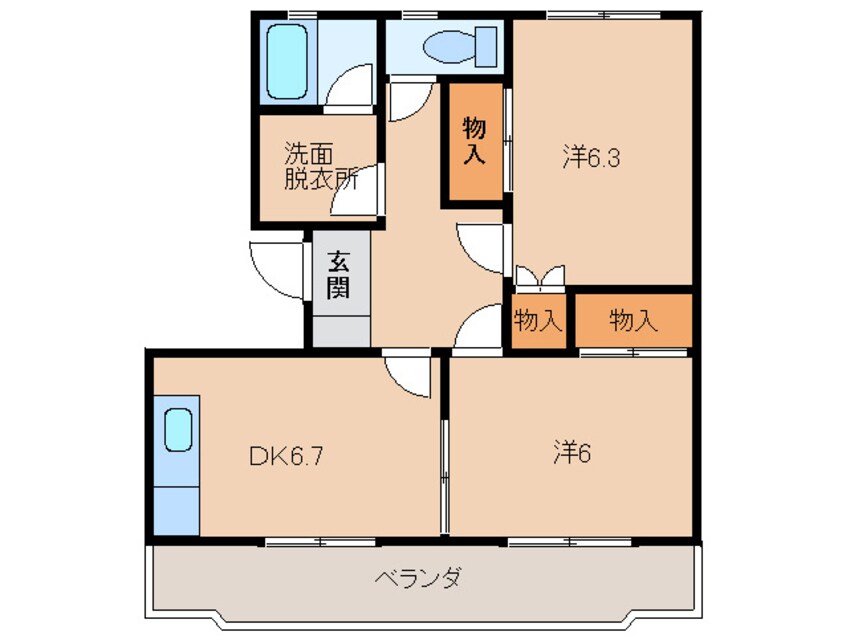 間取図 COTE DE ORANGE