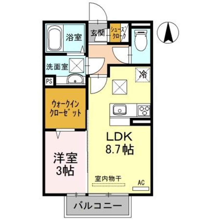 間取図 南海本線/和歌山市駅 バス13分高松下車:停歩6分 1階 築6年