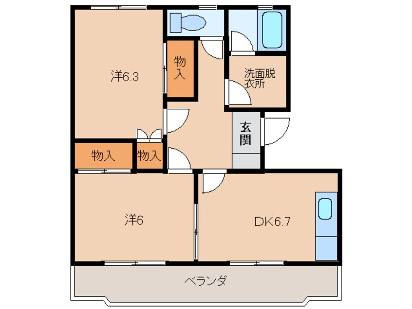 間取図 COTE DE ORANGE