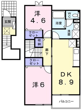 間取図 メルヴェーユⅢ