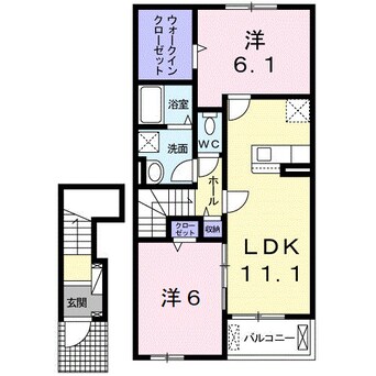 間取図 きのくに線・紀勢本線/海南駅 徒歩31分 2階 1年未満