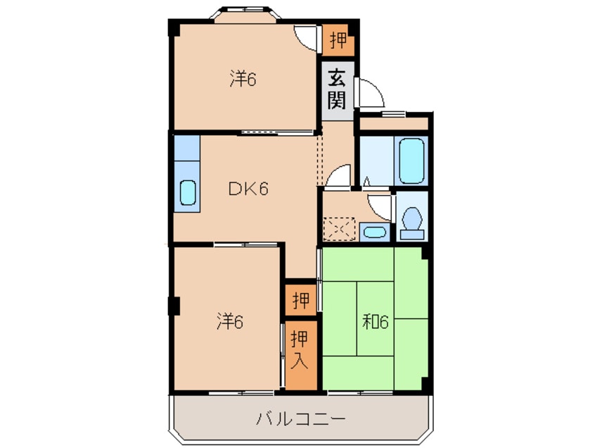 間取図 グリーンハイツ湯浅