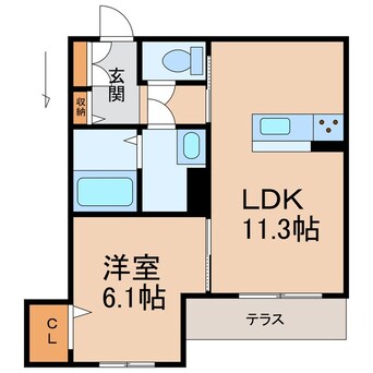 間取図 シャーメゾン山吹