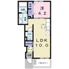 ハナミズキⅠ 1LDKの間取り
