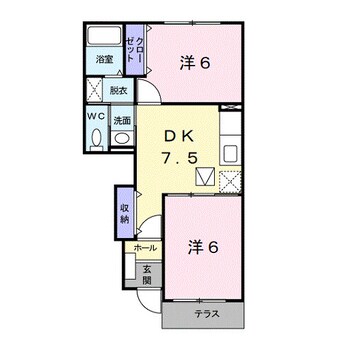 間取図 エレガンス・Ｋ　Ⅱ