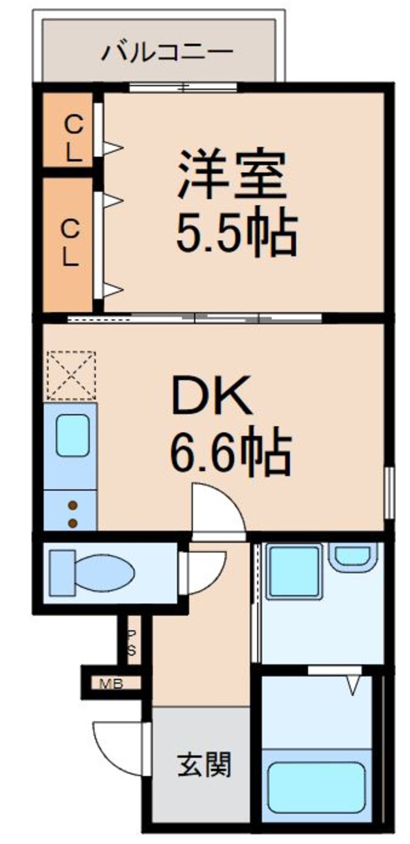 間取図 フジパレス和歌山木広ノース