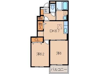 間取図 きのくに線・紀勢本線/箕島駅 徒歩9分 1階 築7年