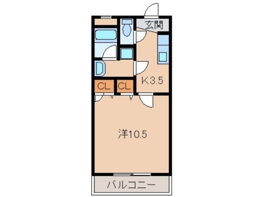 間取図 南海本線/和歌山市駅 バス6分花王橋下車:停歩11分 2階 築16年