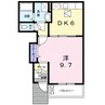 エリタージュ 1DKの間取り