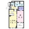プラージュ 1LDKの間取り