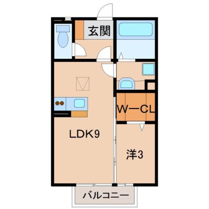 間取図 あーばんはいつ神前