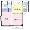きのくに線・紀勢本線/藤並駅 徒歩16分 2階 築28年 2Kの間取り